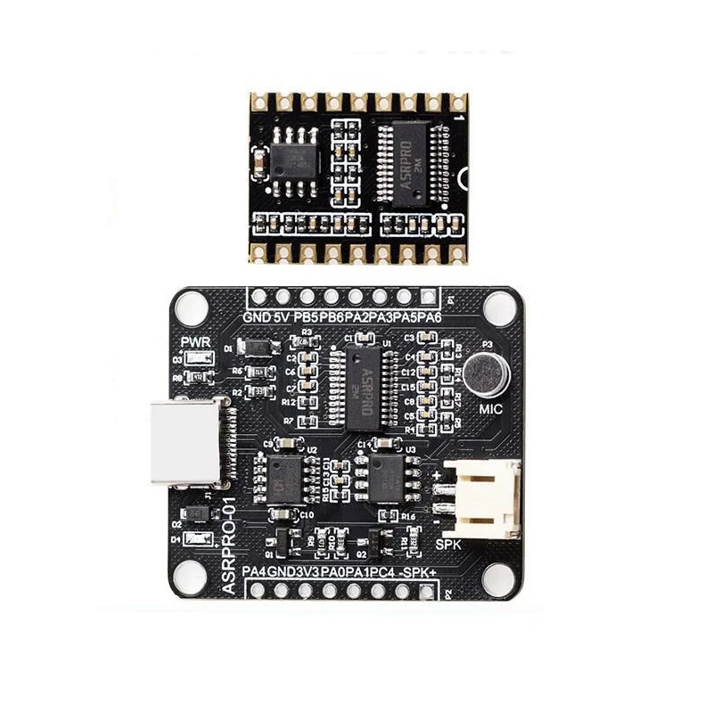 1/2~50/100Pcs ASR-PRO Voice Intelligent Recognition Control Module AI Offline Recognition Development Board Custom Entry