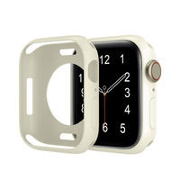 TPU Half-pack Protective Case for Applewatch Series 38/42/40/44/41/45mm Candy-colored Silicone Shockproof Colorful Watch Case
