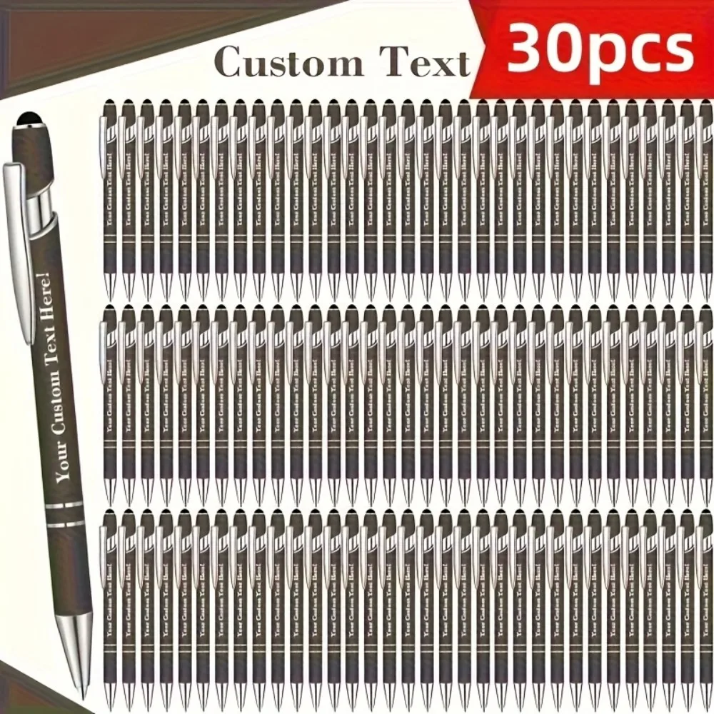 30 personalisierte Kugelschreiber-Sets mit gravierten Logos auf Metallstiften, perfekt für die Abschlussfeier und verschiedene Feiertagsgeschenke – Detail 10