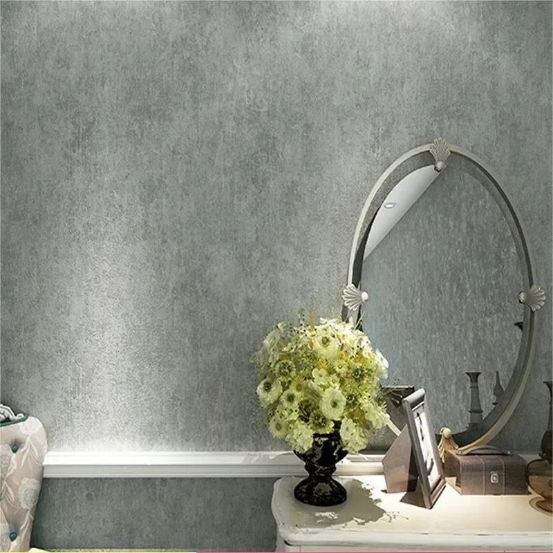 9.5M Retro Minimalist Imitation Large Stone Pattern Non-Woven Fabric TV Background Wall, Bedroom Wallpaper
