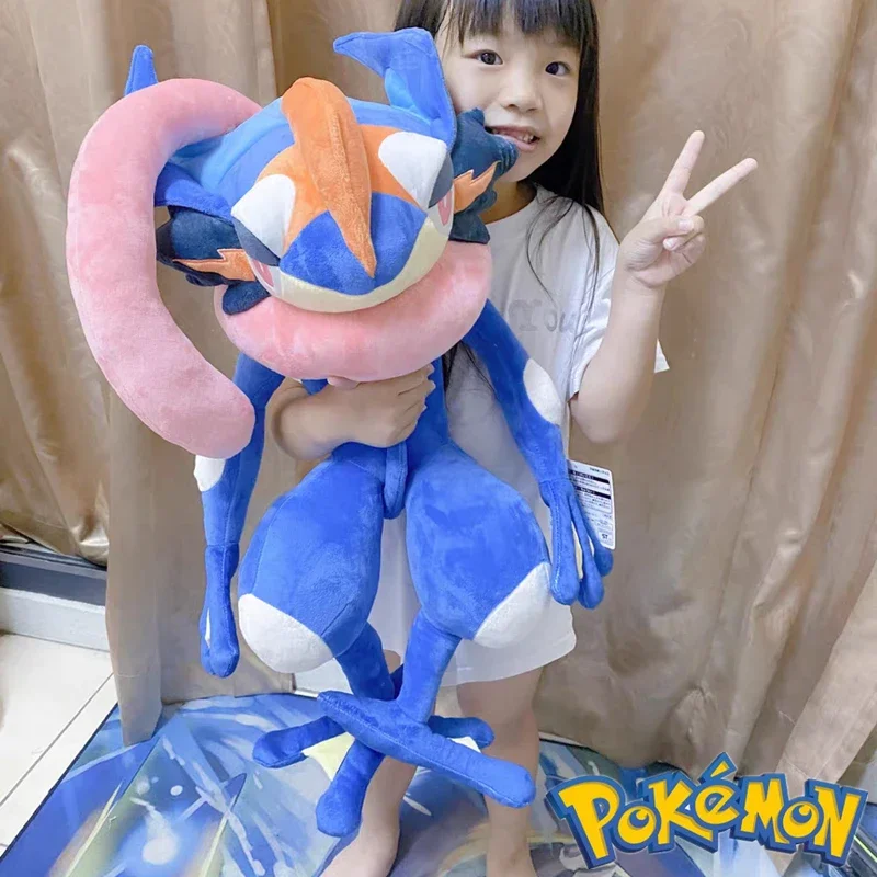 Pokemon Kawayi Animals Hot 70cm Greninja Plush Toys Soft Stuffed Doll Cute Throw Pillow Room Decoration Children's Birthday Gift