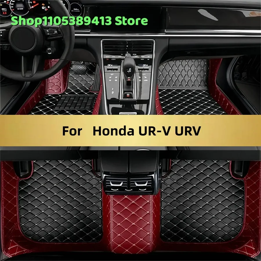 

Индивидуальные автомобильные коврики из искусственной кожи для Honda UR-V URV 2027 2026 2025 2024 2023 2022. Аксессуары для авто, коврики, ковровые покрытия.