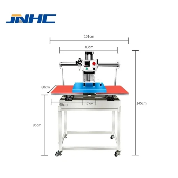 

40*60CM Up Slide Pneumatic Double Station semi Auto Heat Transfer Press Printing t shirt embossing Machine for t-shirts Logo