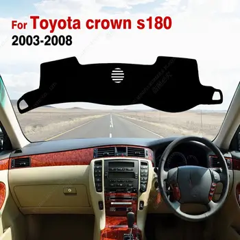 Pro Toyota Crown S180 2003 2004 2005 2006 2007 2008 Koberec do palubní desky, sluneční clona, anti-UV koberce, autopříslušenství, kryt palubní desky 10 nejlepší prodej Rohožka do palubní desky Toyota Crown - №7