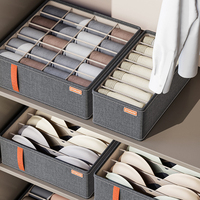 Oxford Cloth Underwear Storage Box 20/7/6 Grids Socks Panties Drawer Organizer Multi-function Home Wardrobe Assortment Boxes