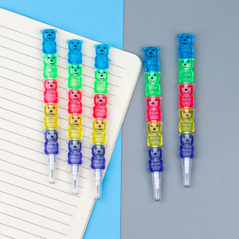 

5Pcs Cute Bear Pencil Kawaii Pens Funny Hb Pencil for Writing Kawaii Stationery