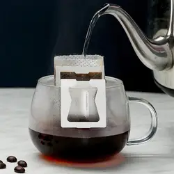 50PCS Hanging Ear Coffee Filter Paper Coffee Powder Filter Bag Thickened