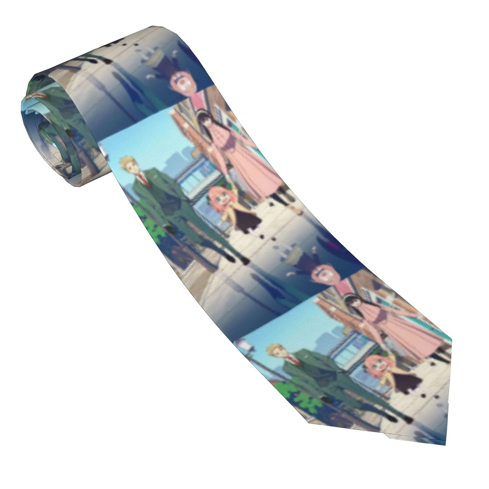 Necktie Spy x family anime  8 cm Wide Neck Ties Spy X Family Anime for Men Shirt Accessories Gravatas Wedding Gift