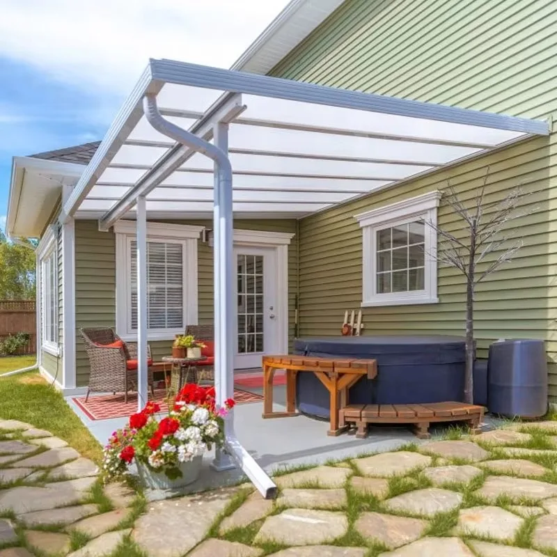 Custom Sizes Modern Patio Awning  New Design Sunshade Canopy with Aluminum Frame for Outdoor Terrace & Garden