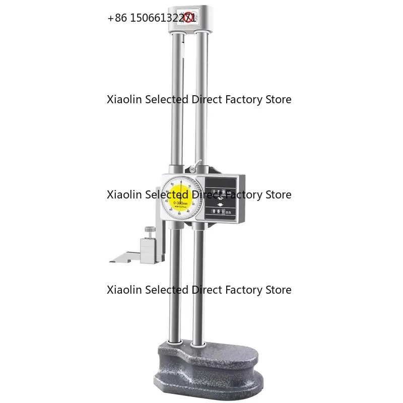 

Hengliang Stainless Steel Hand Cranked Height Gauge Dual Column Ruler Stainless Steel Vernier Height Height Ruler With Watch
