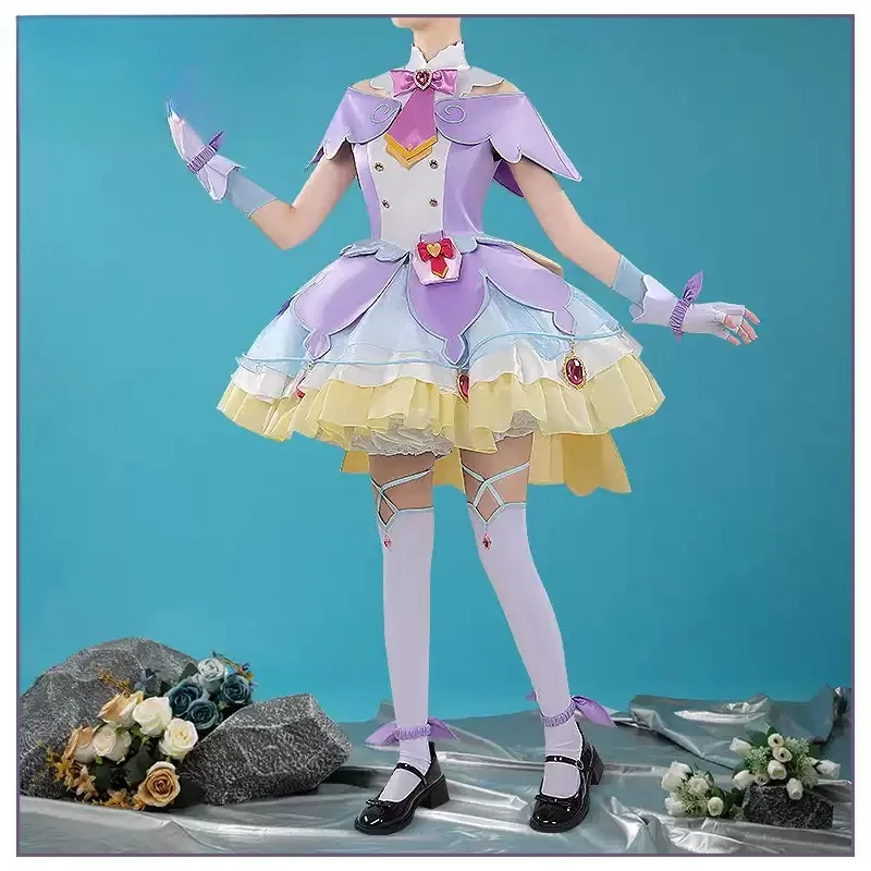 

Anime Star Detective Precure! Akechi Anna Cosplay Costume Halloween Party Role Play Outfit Elegant Lovely Dress Uniform Woman