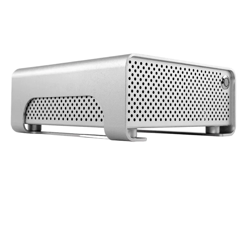 For Kuyu MGP All Aluminum Mini ITX Chassis DC ATX Power Supply DIY Desktop Ultra Thin Horizontal Small Case