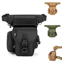Riñonera de cintura para hombre, bolsa para pierna, militar, táctica, motocicleta, cámara, deportes, viaje, nailon, cinturón de cadera, riñonera para el muslo
