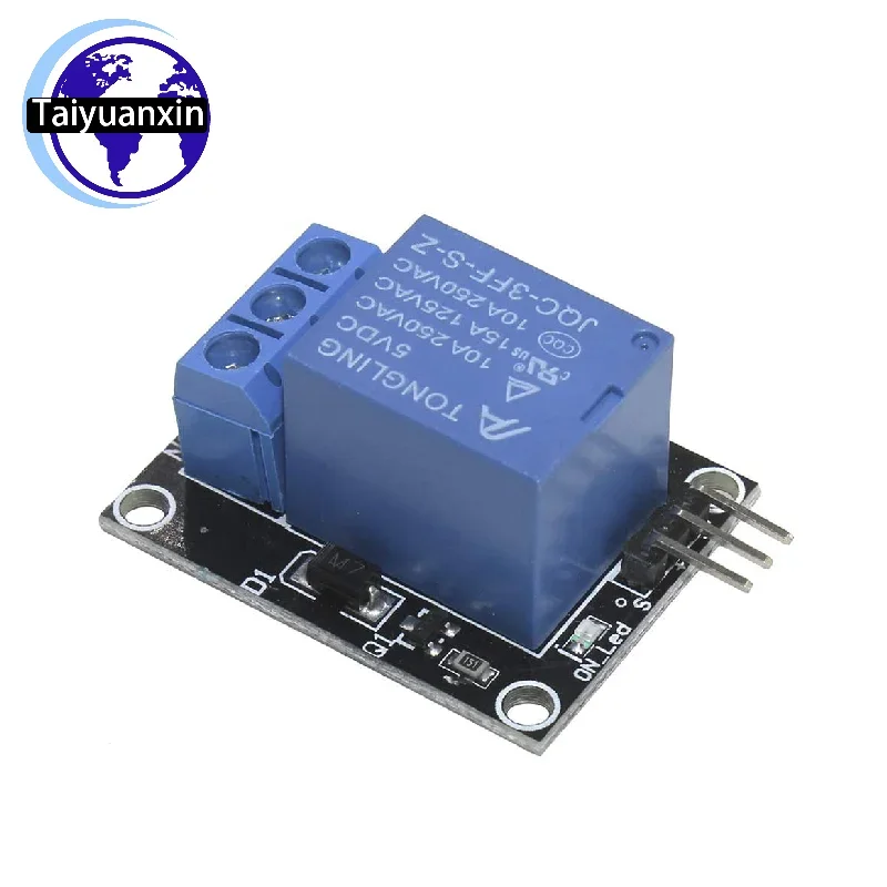 1PCS~5PCS KY-019 DC5V 1channel Relay Module for Arduino Raspberry Pi PIC + 3PCS 10CM 10Pin Dupont Line for Arduino Relay