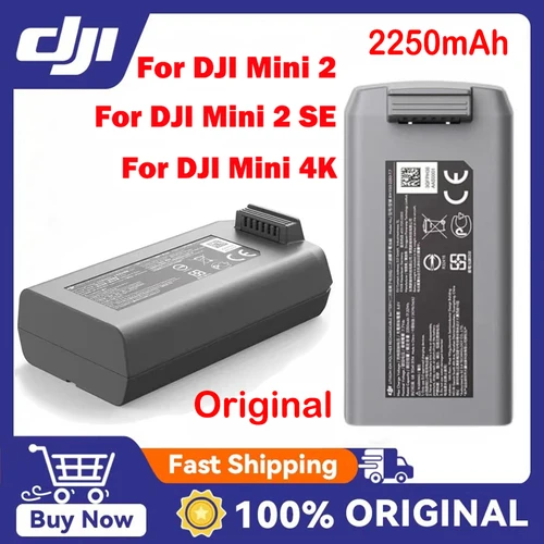 Batería Original para Dron de vuelo inteligente, 7,7 V, 2250mAh, para DJI Mini 2/Mini 4K/Mini 2 SE, pieza de accesorios, tiempo de vuelo máximo de 31 minutos