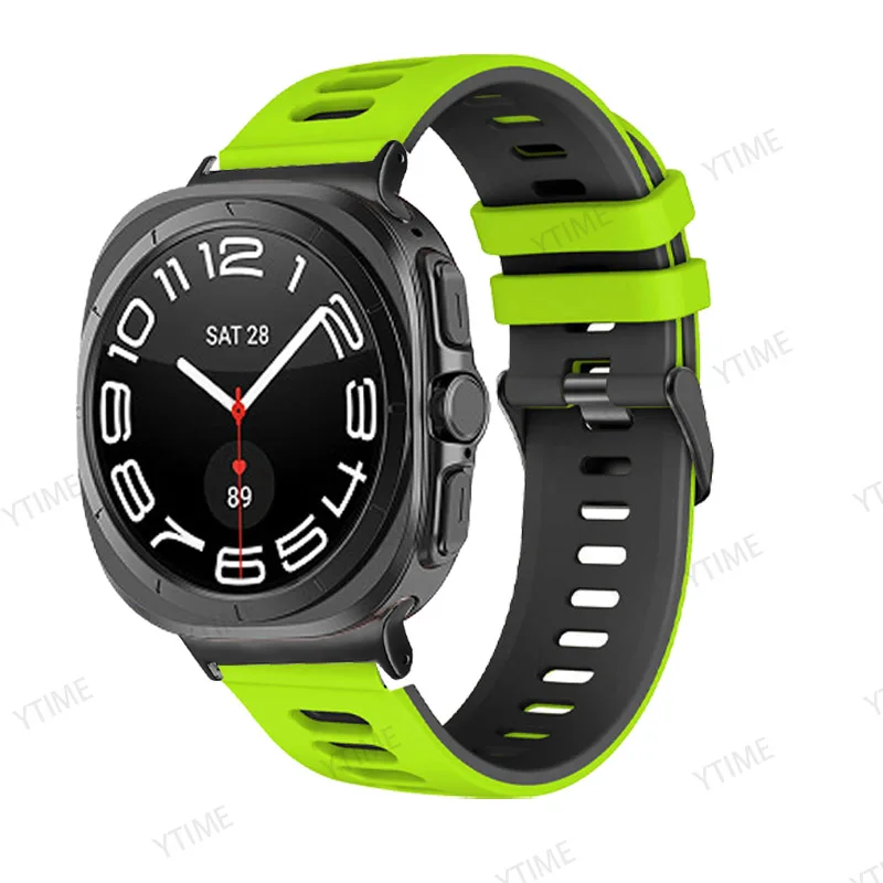 For Samsung Galaxy Watch 7 Ultra 47mm Band Silicone Bracelet Sports Strap For Galaxy Watch 7 Ultra Smartwatch Correa Ремешок