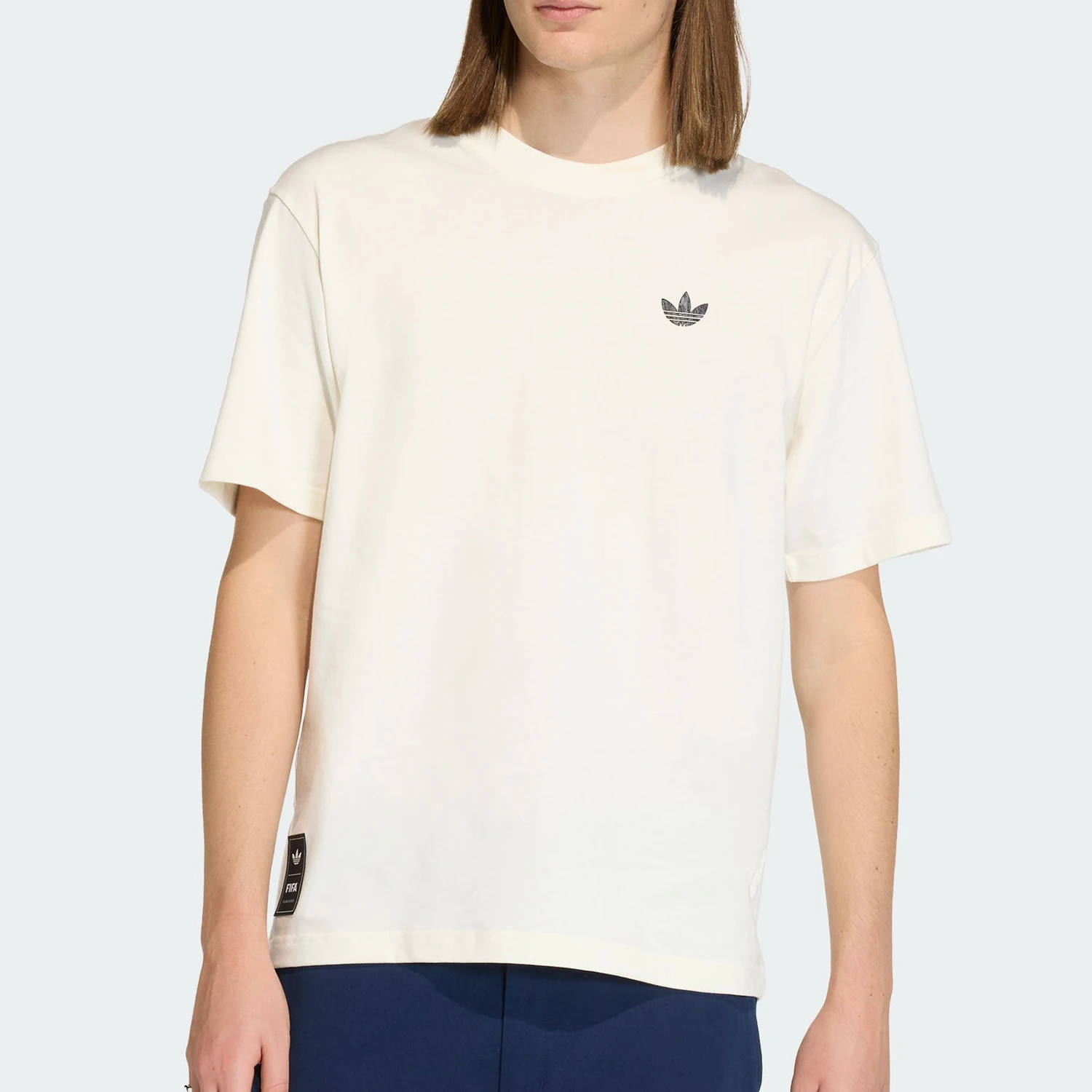 T-shirt à manches courtes de style football rétro classique pour hommes Adidas Clover authentique KD1430