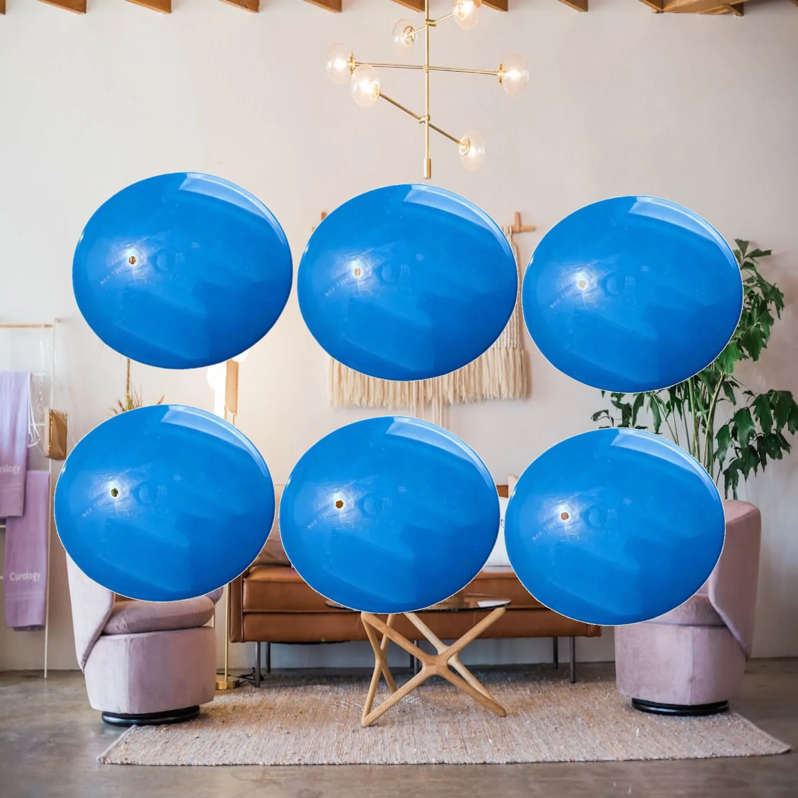 6-個のゴルフフォースプレート屋内屋外ポータブルアクセサリー体力強化用