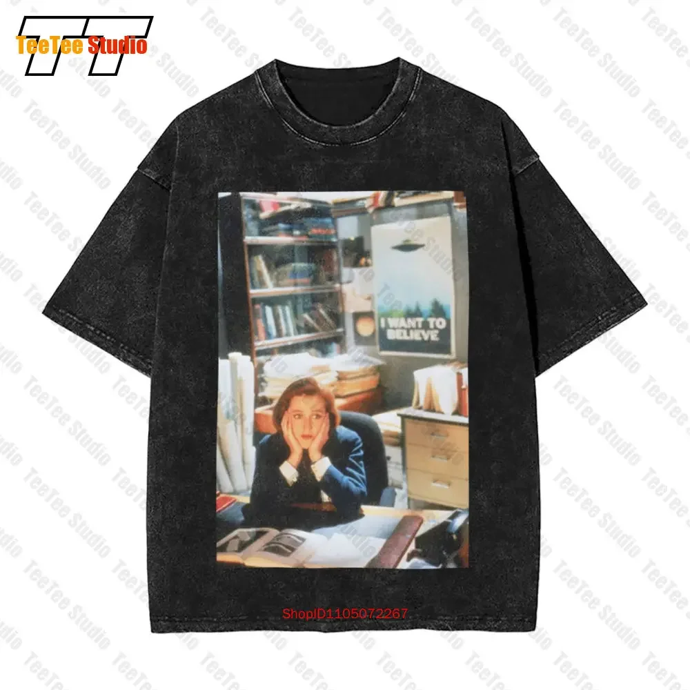 Dana Scully The X Files Vintage Oversized T-Shirt YL8A