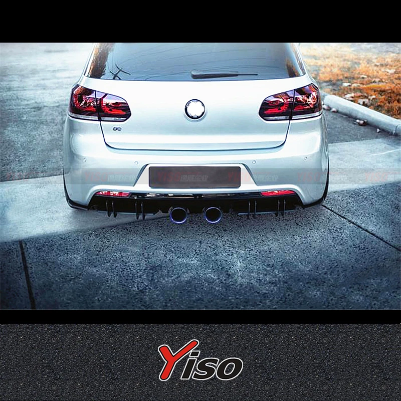 Suitable for GOLF 6 R20 Modified encirclement R Aerodynamic kit Carbon fiber Back wrap angle GOLF 6 R20 R FLOW Back wrap angle