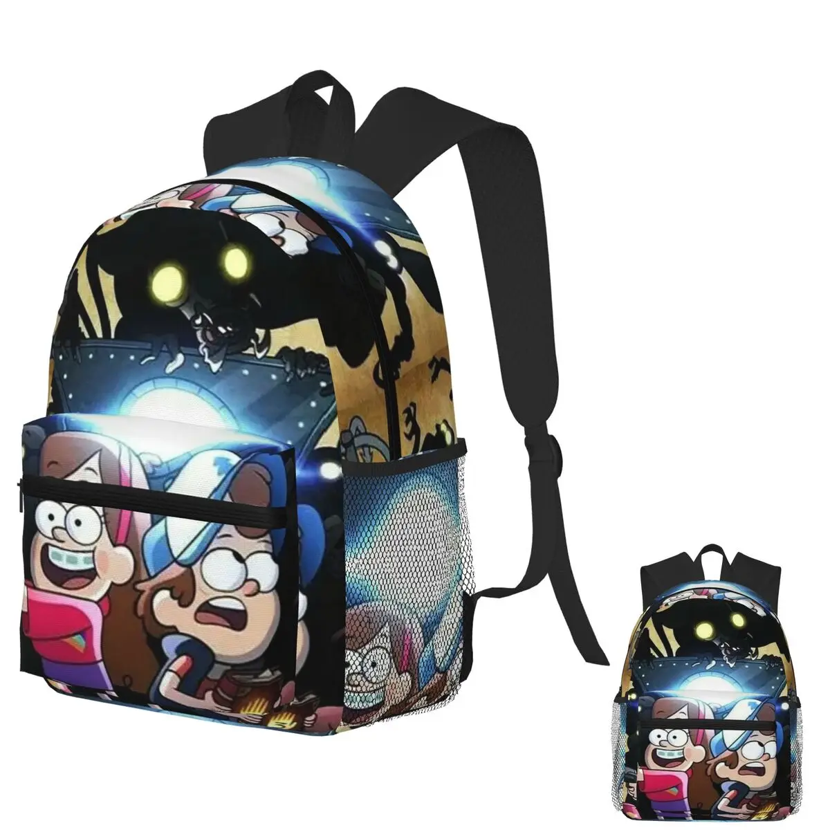 

Студенческий рюкзак Gravitys Falls с героями мультфильмов, школьная сумка, походный дорожный рюкзак для мальчиков и девочек, модная сумка для книг, сумки на плечо