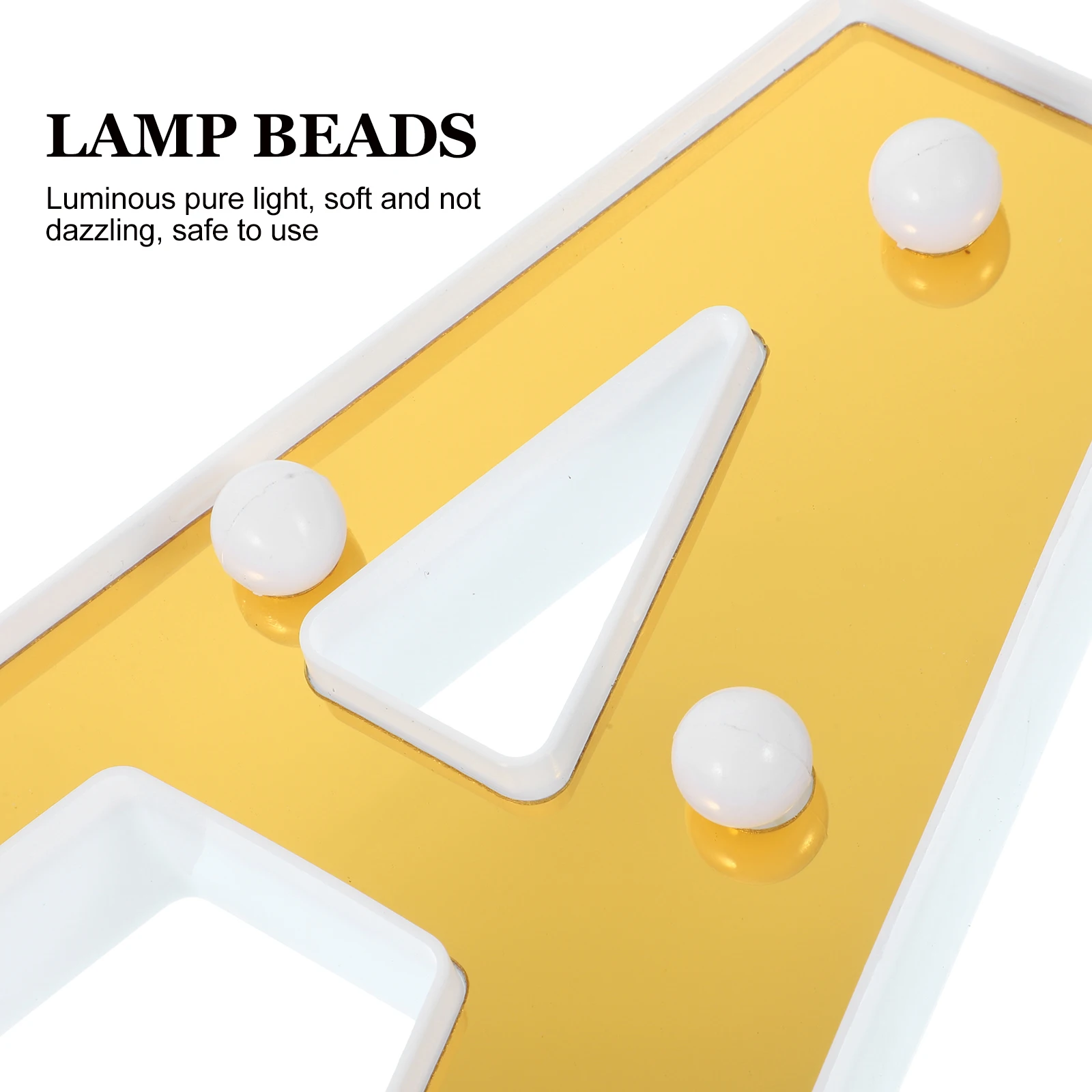 

1Pcs LED Alphabet A Night Lamp Unique Table Decoration Warm LED Decor for Bedroom and Celebrations