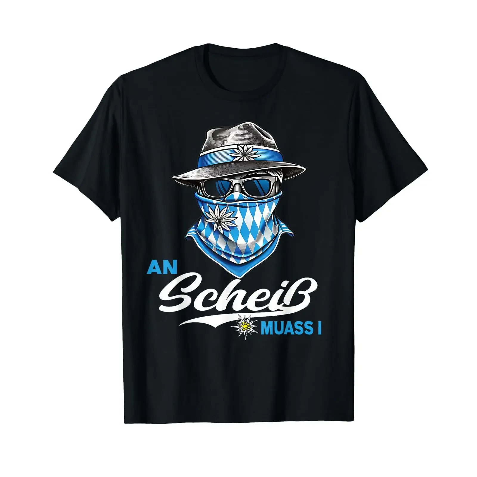 An Scheiß Muass i Trachten Grantler Men's Costume Folk Festival T Shirt vintage Washed Unisex Comfortable fashion