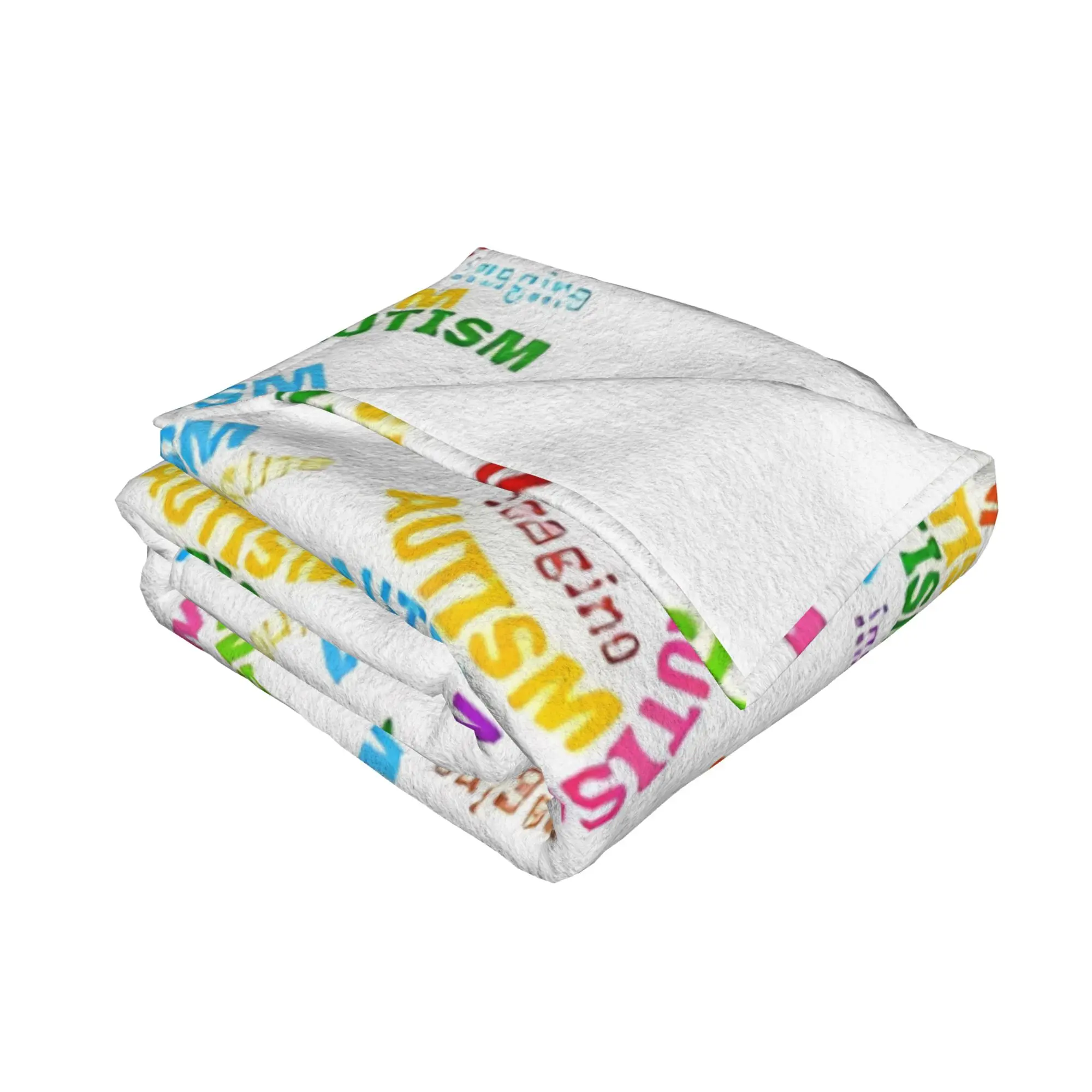 1PC home Cutecore Autism Awareness  Autism Blanket Super Cosy Plush Home Living Room Sofa halloween