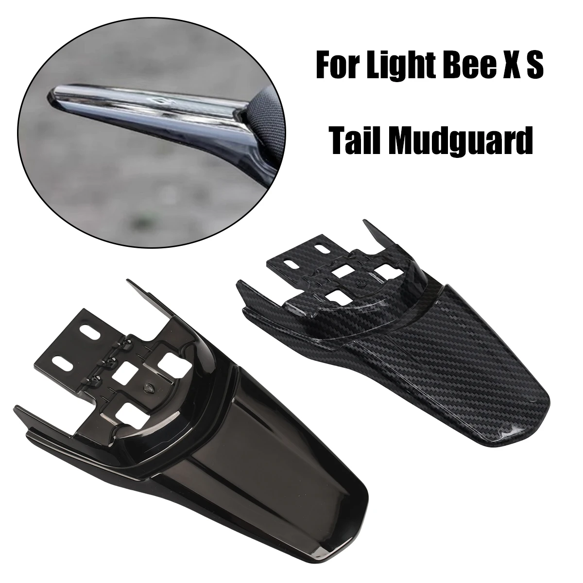 

Electric Motorcy Ebike Dirt Bike Frame Motorcycle Fender Carbon Fiber Enduro Pitbike Rear Mudguard Accessories For Light Bee X S