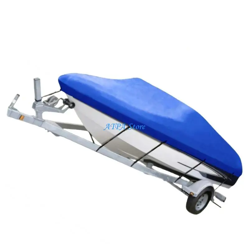 U13C All Season Waterproof Boat Cover with UV Resistance Storage Cover Simple Installation for V Shaped Boats 14 Feet