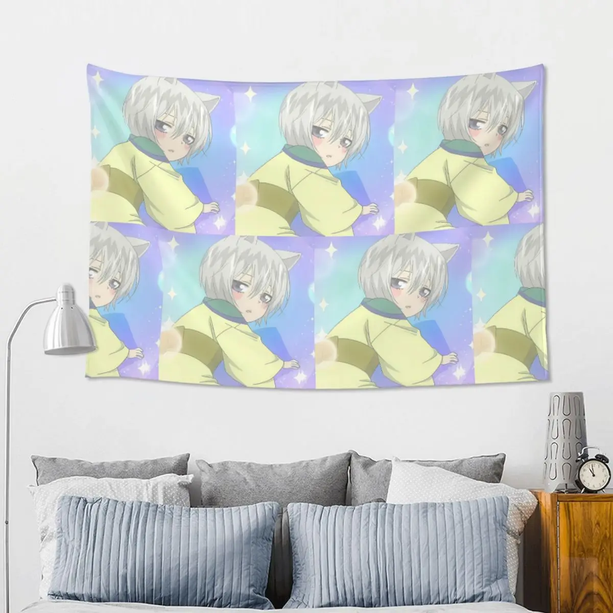 Anime Kamisama Kiss Nanami Tomoe Tapestry Funny Wall Hanging Aesthetic Home Decor Tapestries for Living Room Bedroom Dorm Room