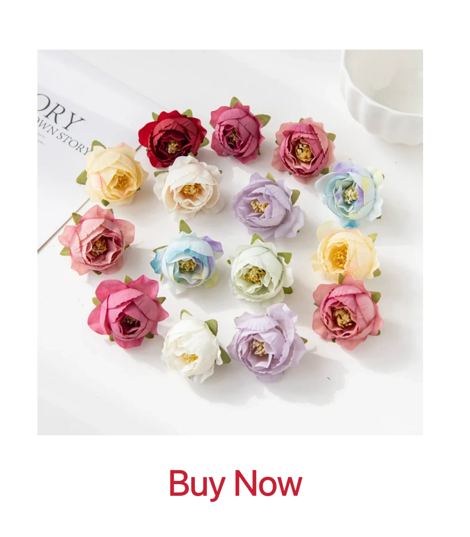 4 Stück Blumen plus 1 Stiel künstliche Blumen Heimdekoration Diy Zubehör dekorative Blumen Kranz Seide Schmetterling Orchidee Vase – Detail 8