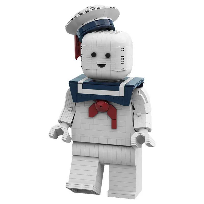 

Модели персонажей фильма MOC-50294 Ghostbustered Stay Puft Marshmallow Man, набор строительных блоков, игрушки для детей, подарок на день рождения