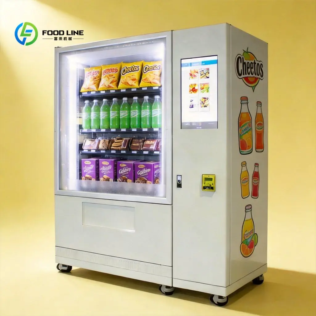 Independent Fridge Unit Custom Drink Snack Vending Machine Convenience Shop Customizable