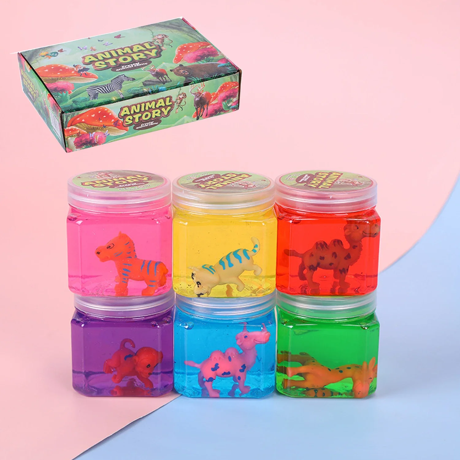 

Slime Making Kit Mix Ins Cheap Cloud Cheap Transparent Crystal Mud Cartoon Soft Film Creative Toy Three-dimensional Animal