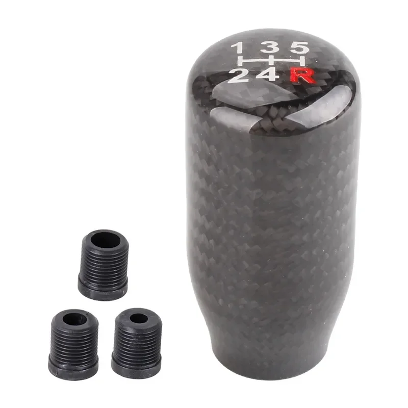 for Carbon Fiber Gear Shift Knob 5 Speed 6 Speed Manual Transmission Car Modification Accessories Wave Stick Head Gear Lever