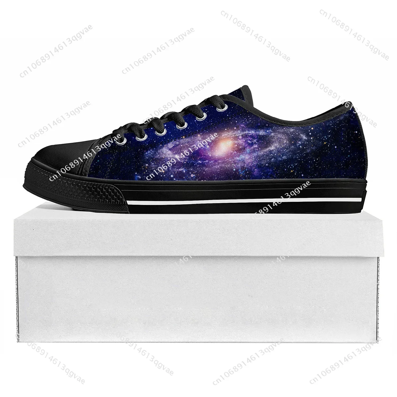 Galaxy Celestial Low Top High Quality Sneakers Mens Womens Teenager Canvas Sneaker Casual Couple Shoes Custom Made Shoe Black