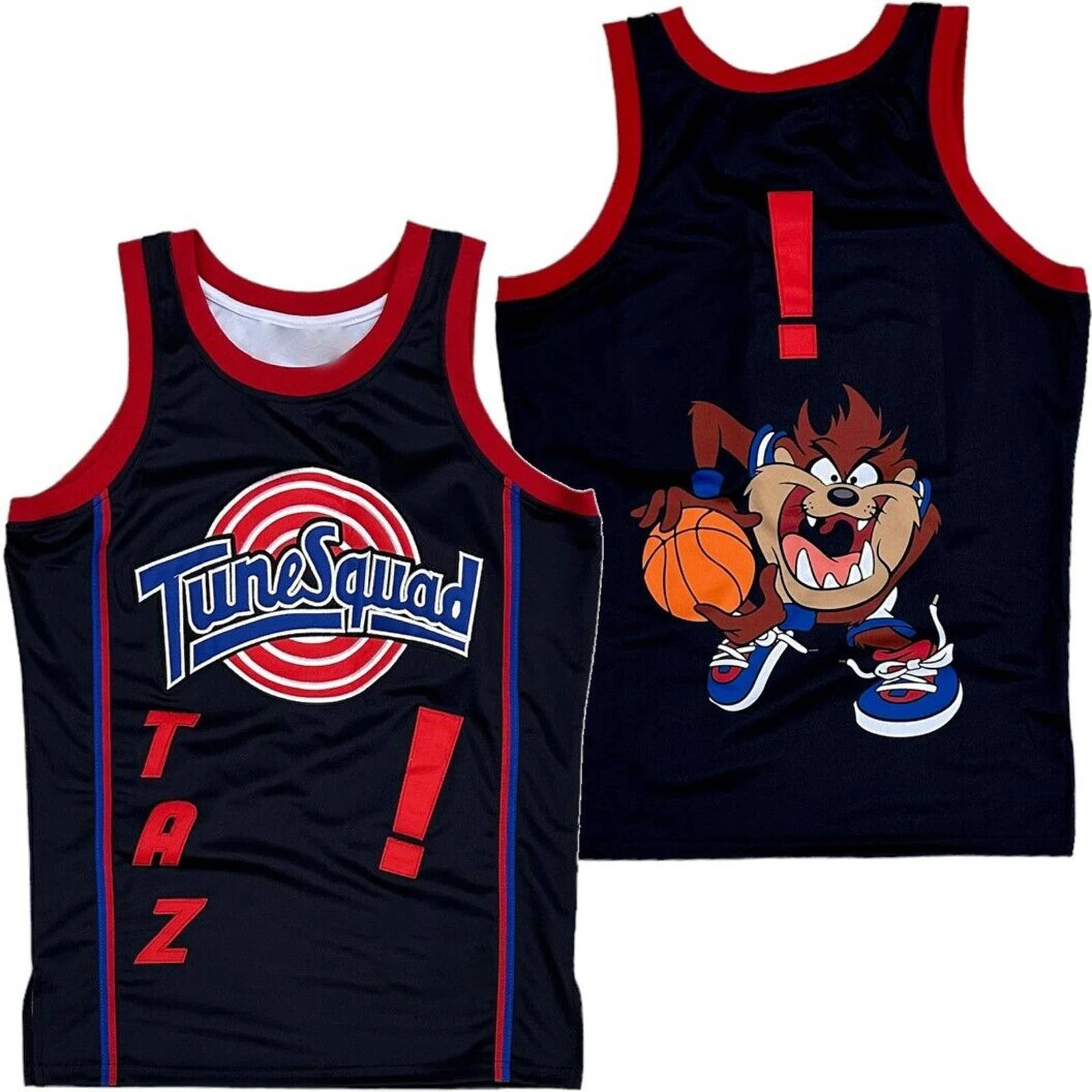 Tasmanian Taz Devil Tune Squad Space Jam Men Kids Headgear Classics Basketball Jersey