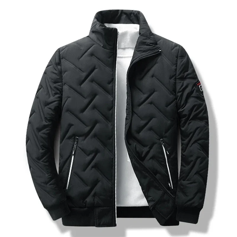 Men's casual padded jacket, light and warm young street sports jacket, large size, L to 5XL, autumn, winter, 2024