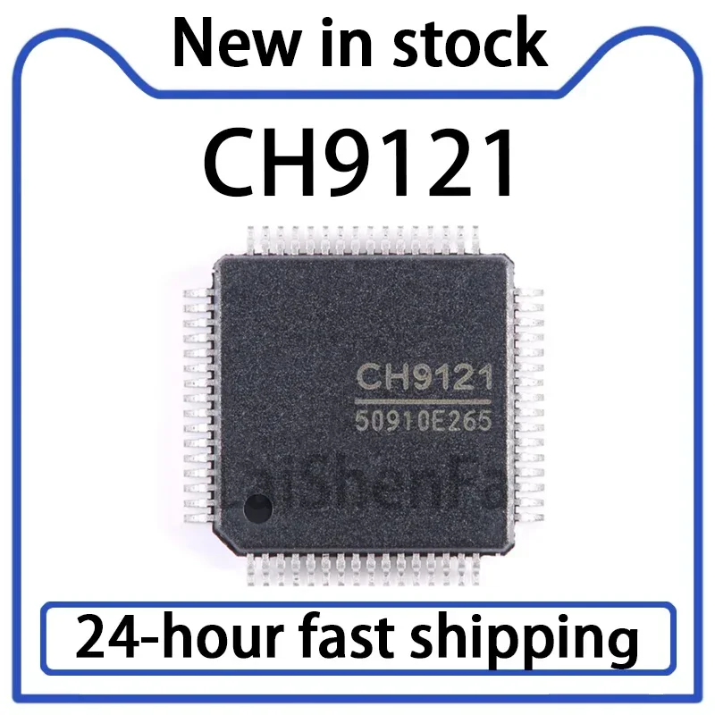 1PCS CH9121 Package LQFP-64 Network Serial Port Transparent Transmission Chip Stock