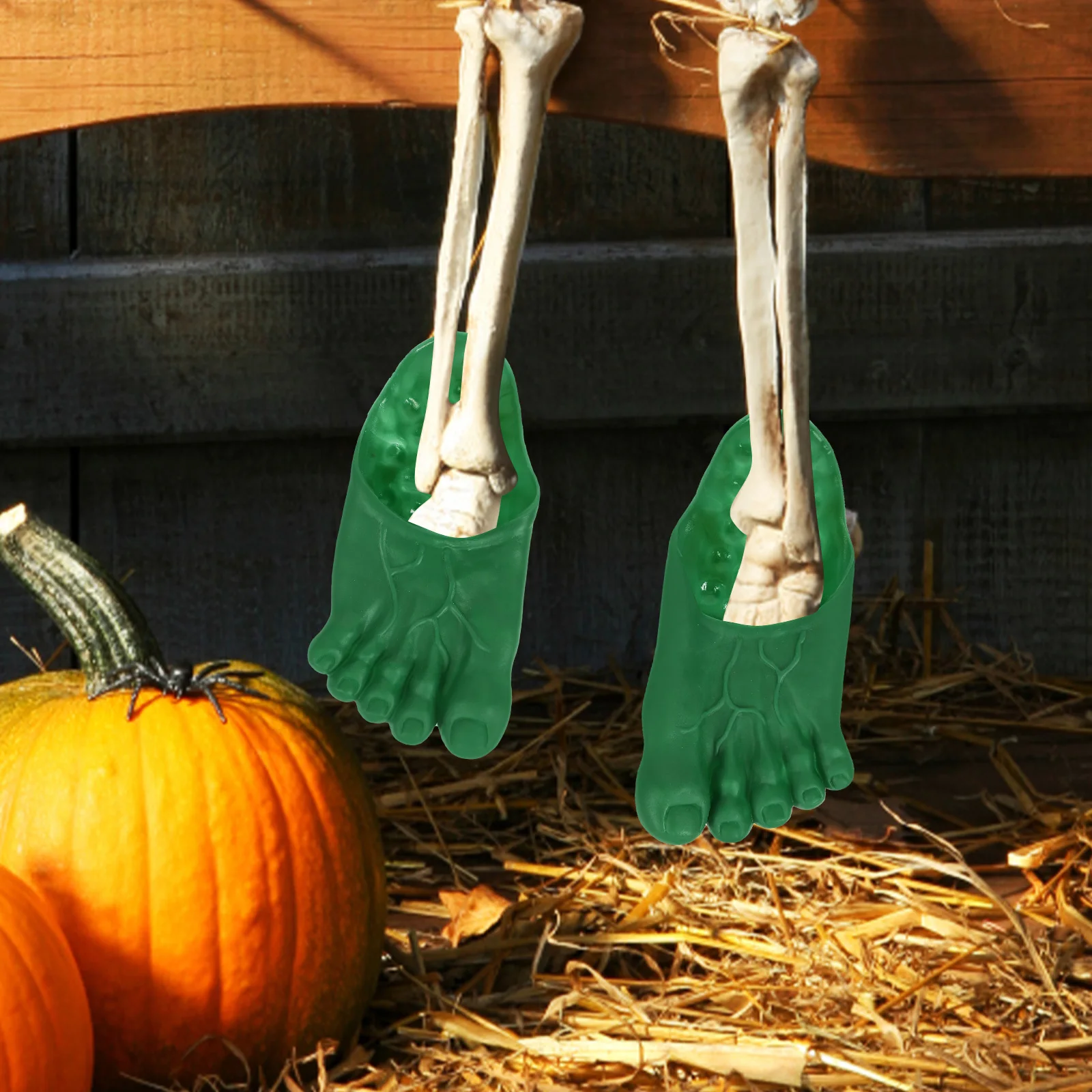 

Giant Feet Slippers Green Cosplay Halloween Costume Party Supplies Dramatic Giant Feet Halloween Props