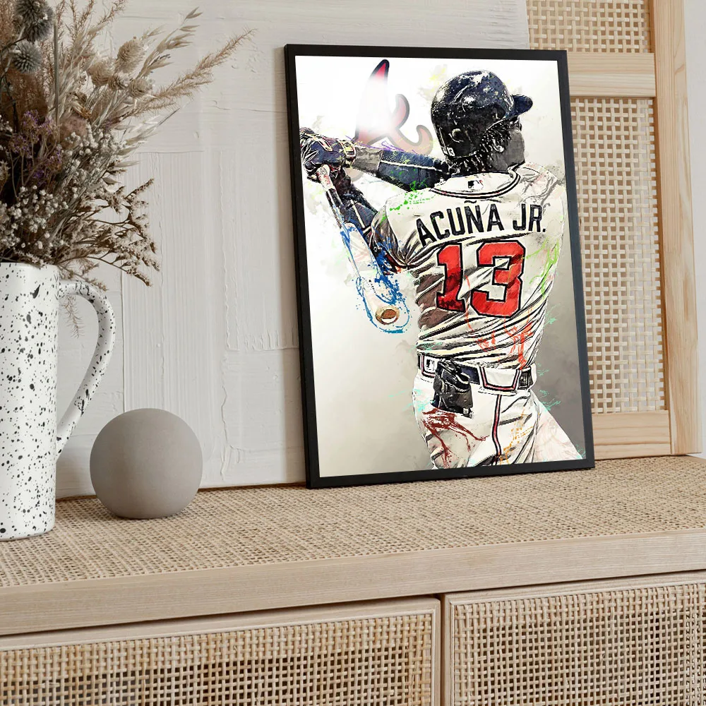 Baseball Poster Canvas Painting Print Player Man Boy Sports Fan Gift Dorm Room Manny Machado Wall Art Mookie Betts Home Decor