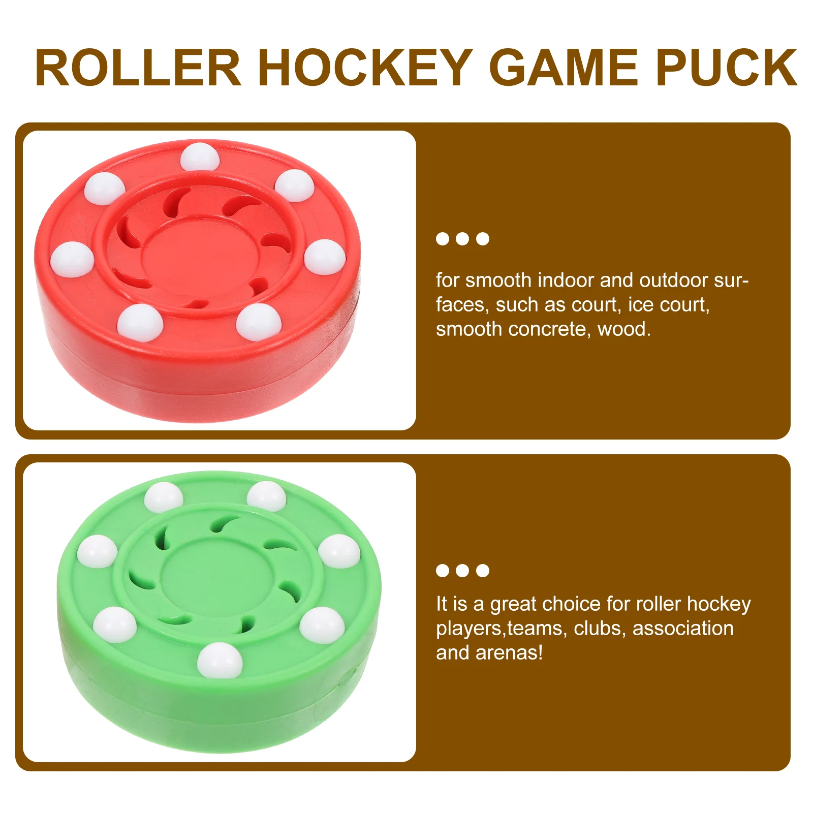 2-delige hockey oefenpuck professioneel spel pucks ballen voor training