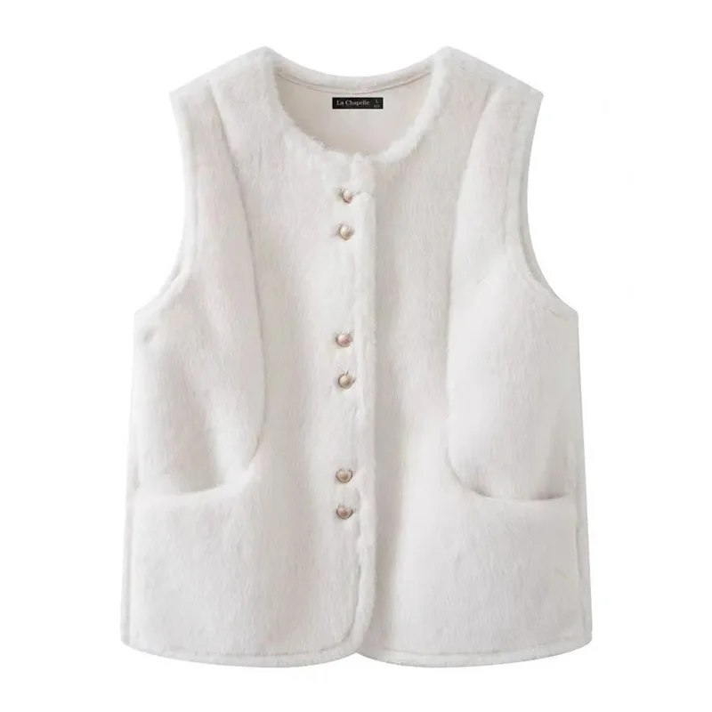 

Темпераментная куртка без рукавов, женская, осень-зима 2022, новые взрывы, норковый бархатный меховой жилет, пальто, женский модный жилет, пальто