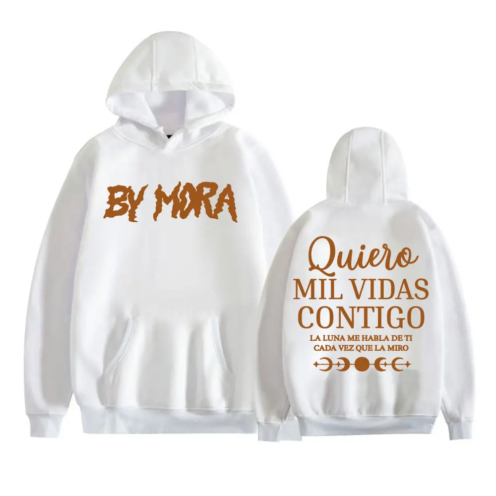 

Рэпер Mora Quierc Mil Vidas Contigo толстовки Harajuku одежда осенне-зимние пуловеры для мужчин и женщин хлопковые толстовки высокого качества