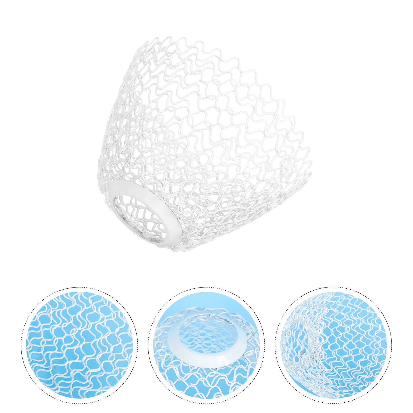 

1Pcs Metal Hollow-Out Lampshade Decorative Ceiling Lamp Cover Hanging Lamp Accessory Soft Light Shell for Home Decoration