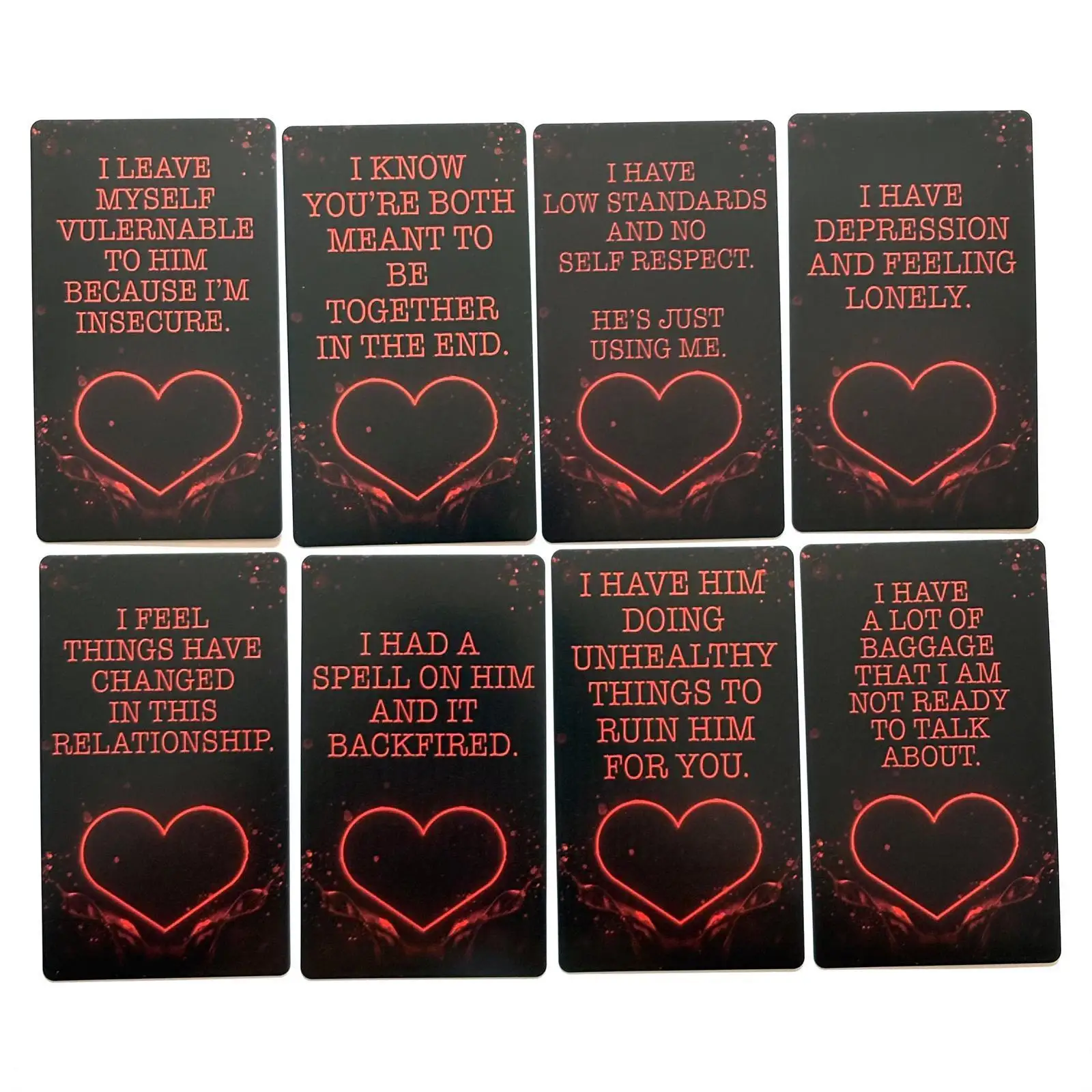50 Pcs Oracle Cards Karmic Confessions Oracle Deep Truth Messages 10.3*6cm for Love Situationships & Karmic Connections