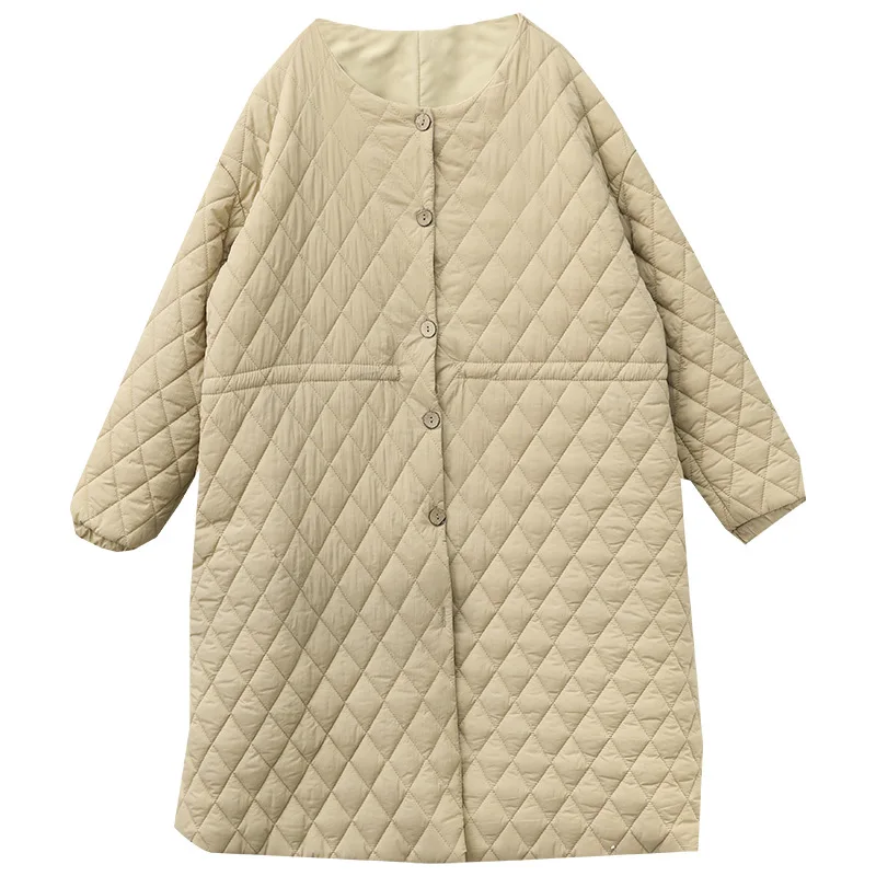 Women Parkas Single Breasted Solid Thick Long Jackets Full Sleeves Pockets Casual Warm Coats Jacket Autumn Winter 2025