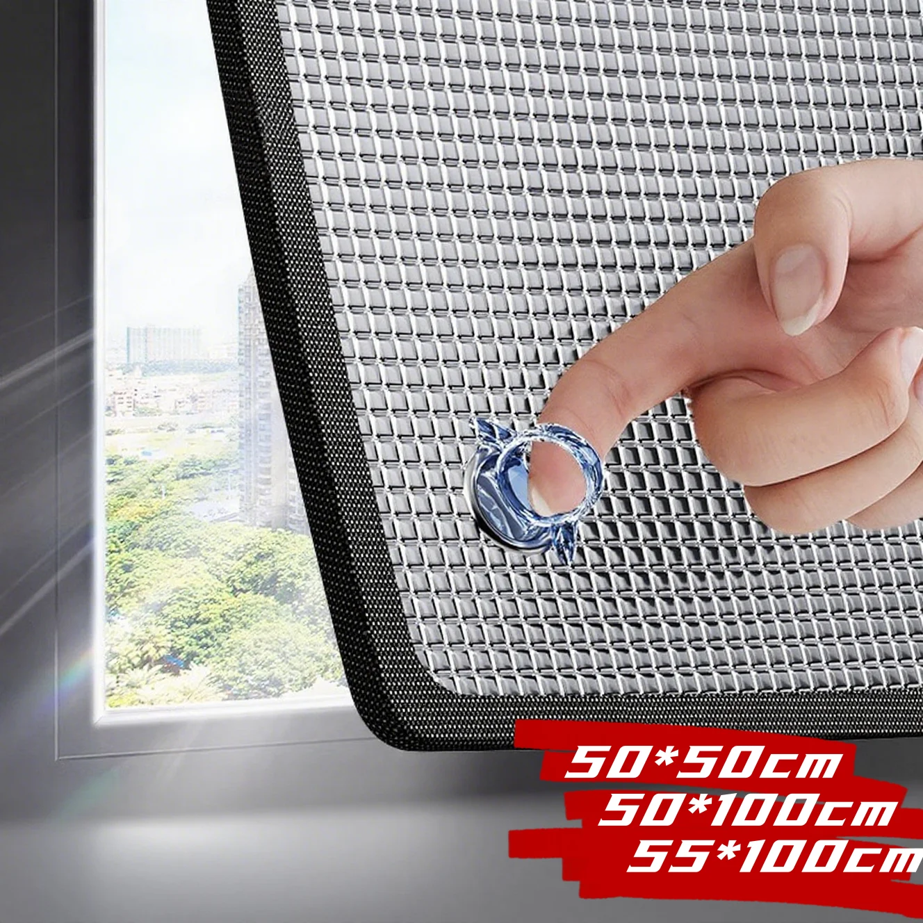 55cm Aluminum Foil Sunshade Protector Pad Summer Window Sun Shade Insulationh Protective Board Anti-UV Reflective Privacy Film