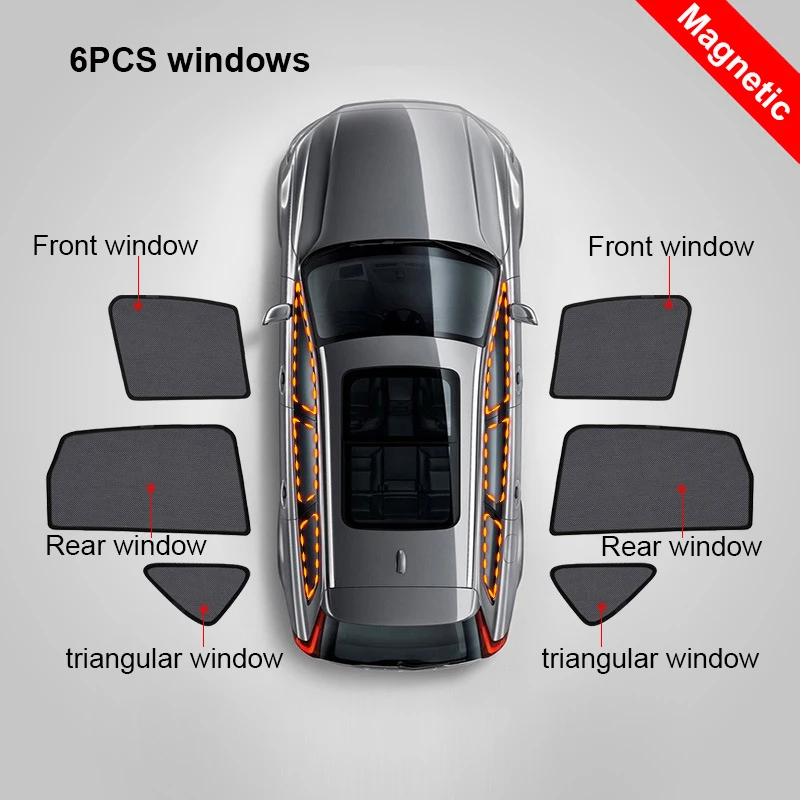 6Pcs Sunshades